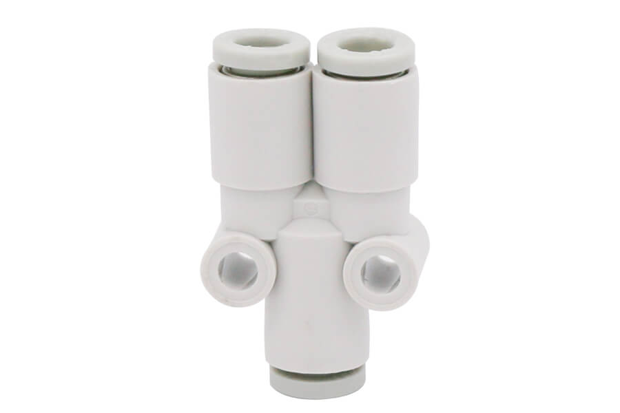 Y shape hose connector